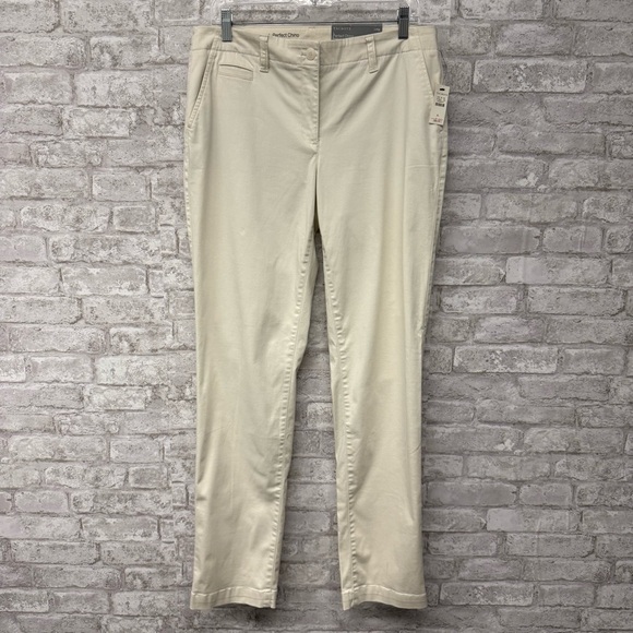 Talbots‎ Perfect Chino Women’s 8 Long Straight Leg NWT - Picture 1 of 6